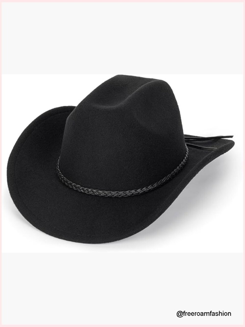 Western Cowboy Hat Roll Up Fedora with Buckle Belt Unisex